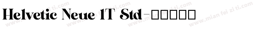 Helvetic Neue lT Std字体转换